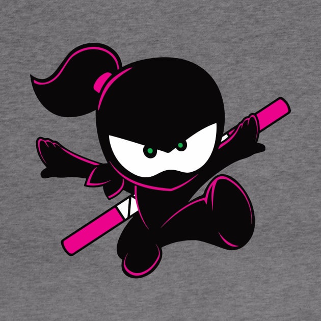 Ninja Kidz Pink by TypeTees